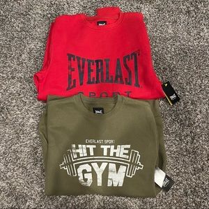 Unisex Everlast crew neck sweatshirts.